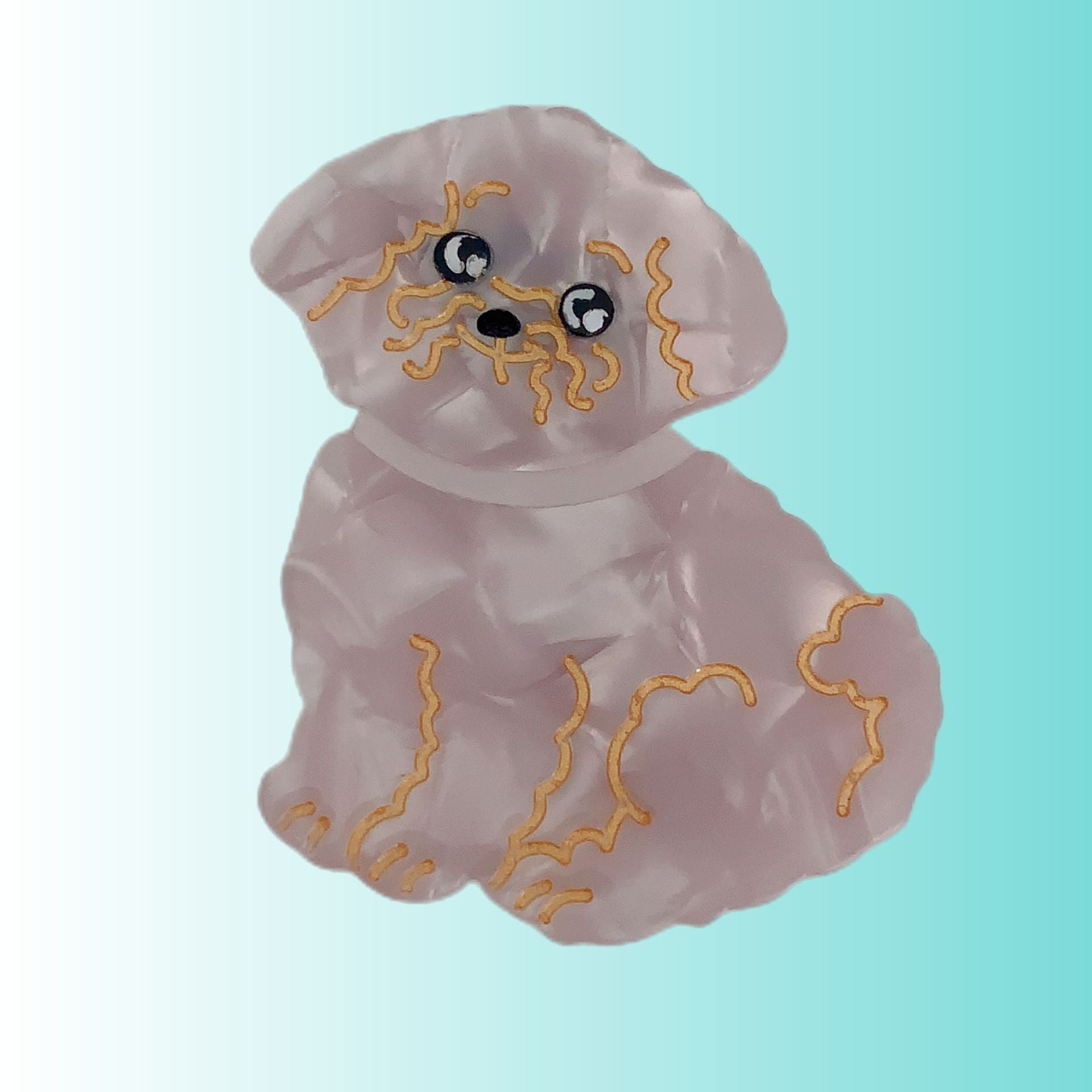 Wholesale Fun Dog Acetate Duckbill Clips
